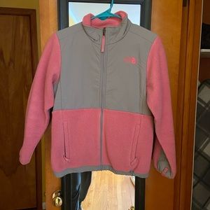 NORTHFACE Pink & Grey Fleece (youth LG)